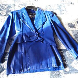 Blue leather Ensemble, Chia , Wilsons